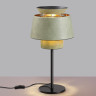 Настольная лампа ODEON LIGHT KRESSA PENDANT ODL24 401 E27 1*60W черный зеленый золотой, металл экокожа 4992/1TA